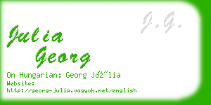 julia georg business card